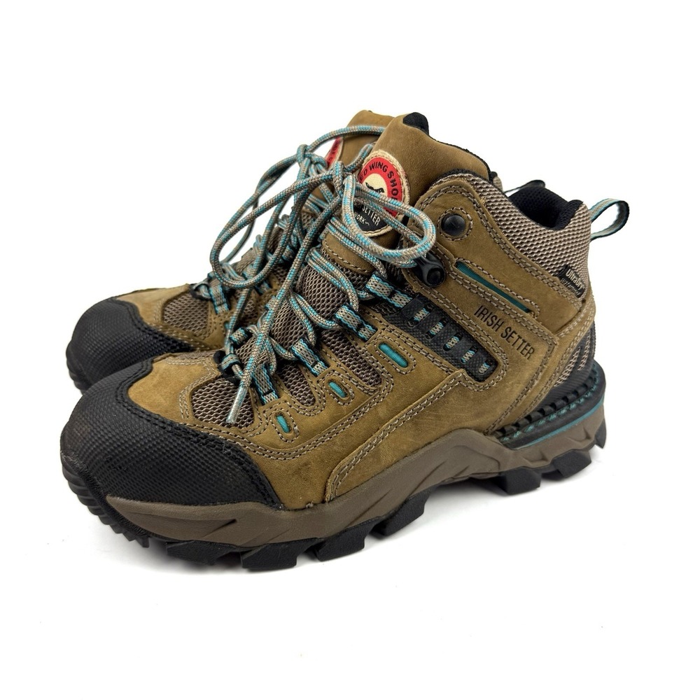 Red Wing Irish Setter Two Harbors Womens Hiking Work Boots 6.5 Safety Toe Shoes